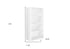 11.75" x 23.75" x 47.5" Cappuccino Particle Board Adjustable Shelves Bookshelf